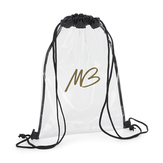 MB Clear Drawstring Bag Michael Buble Official Store